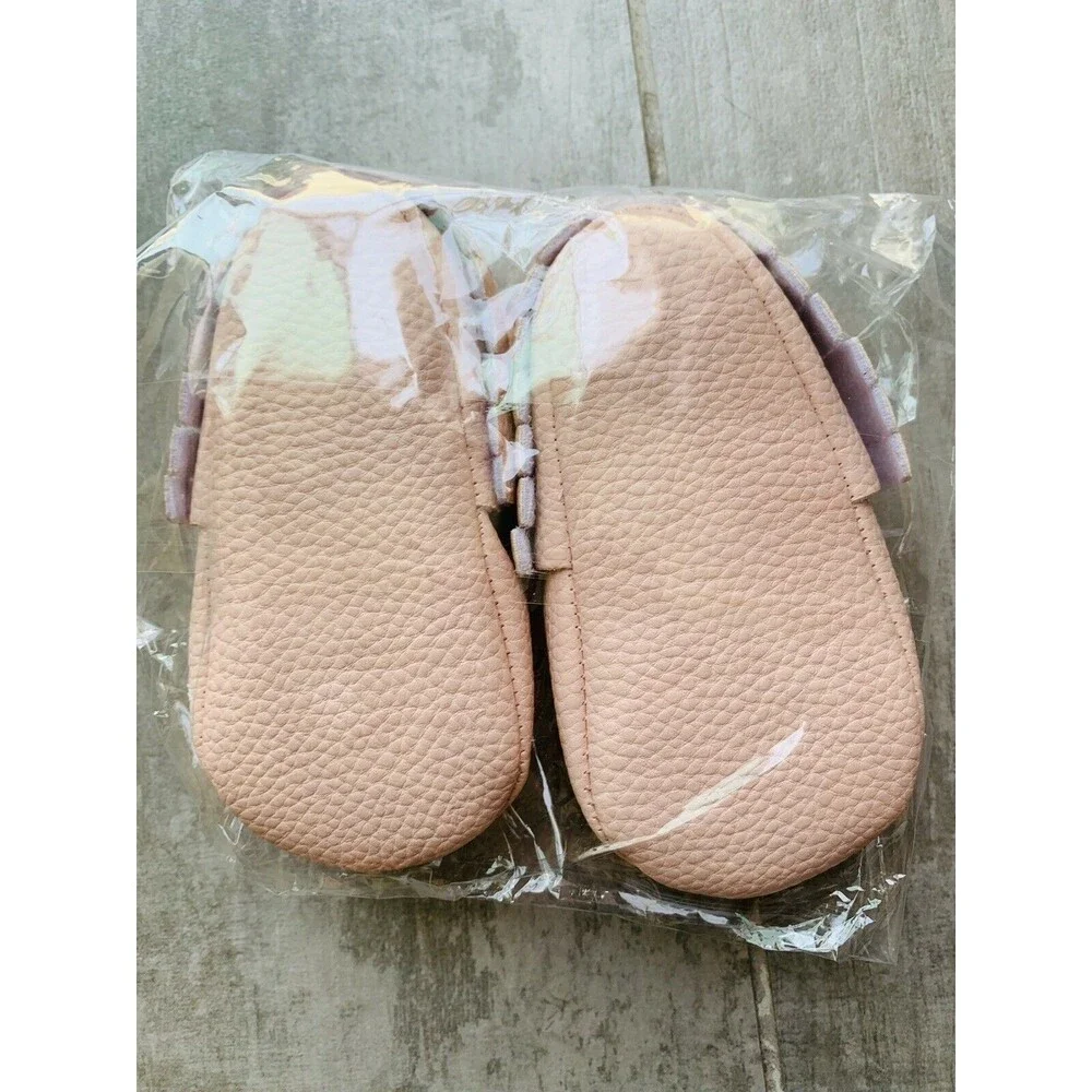 Los Angeles Boutique Vegan Leather Moccasin Slip on Baby Shoes 12-18 Months Sz 4
